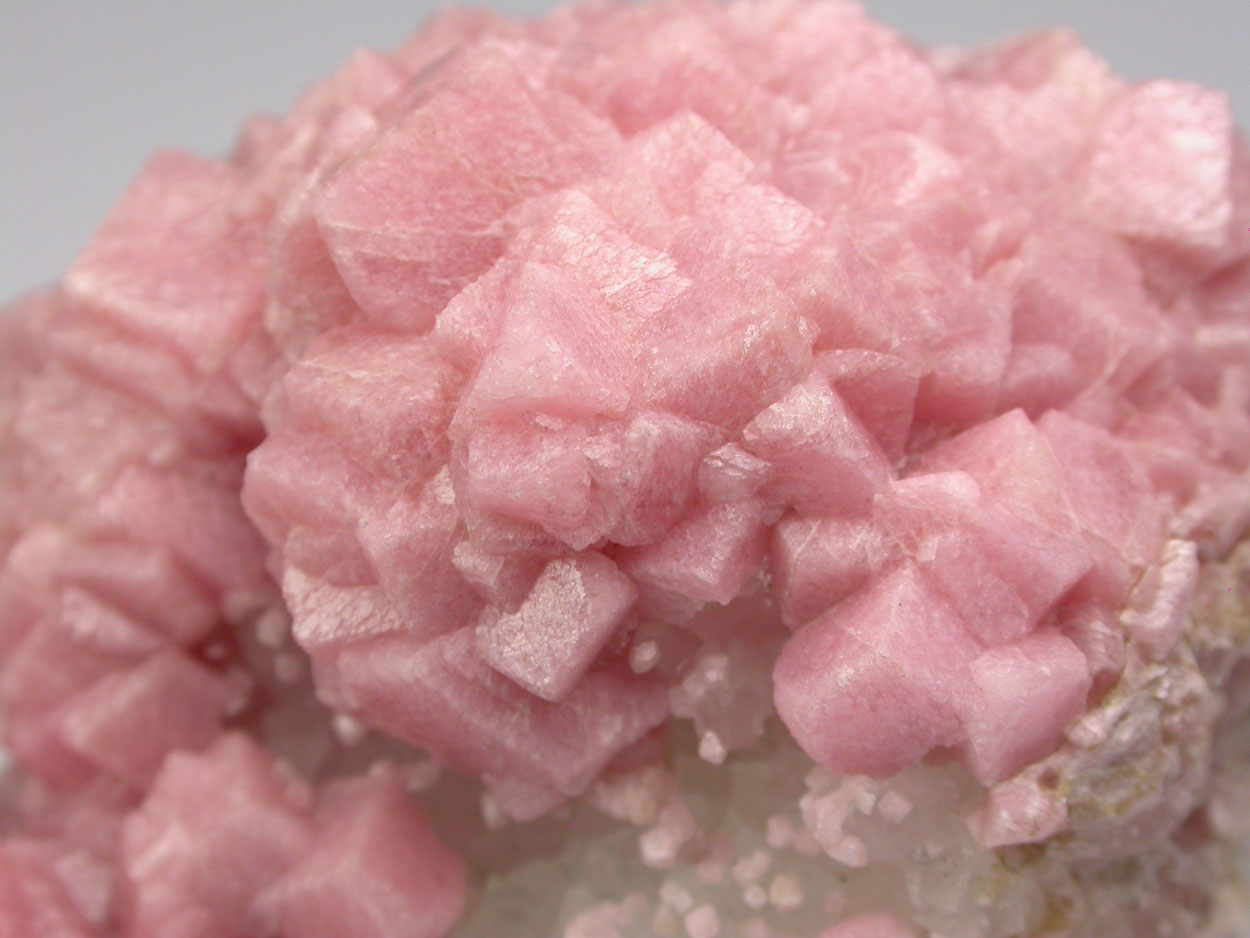 Rhodochrosite On Quartz