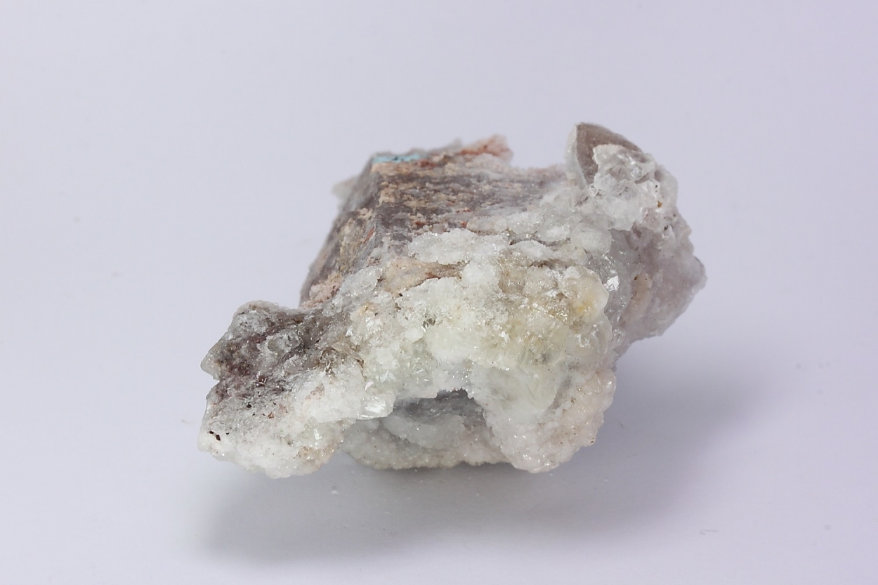 Chalcedony & Calcite On Quartz