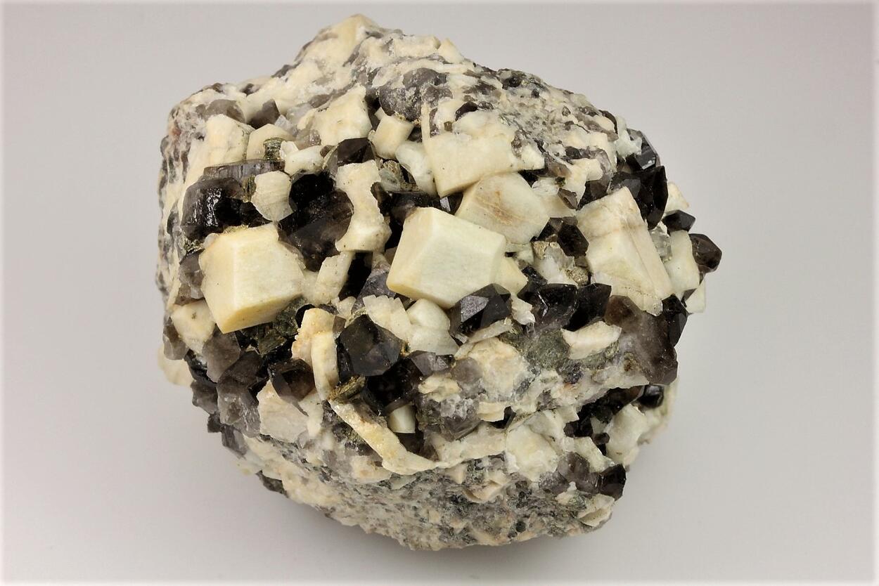Smoky Quartz With Microcline