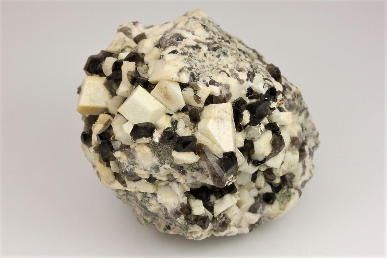 Smoky Quartz With Microcline