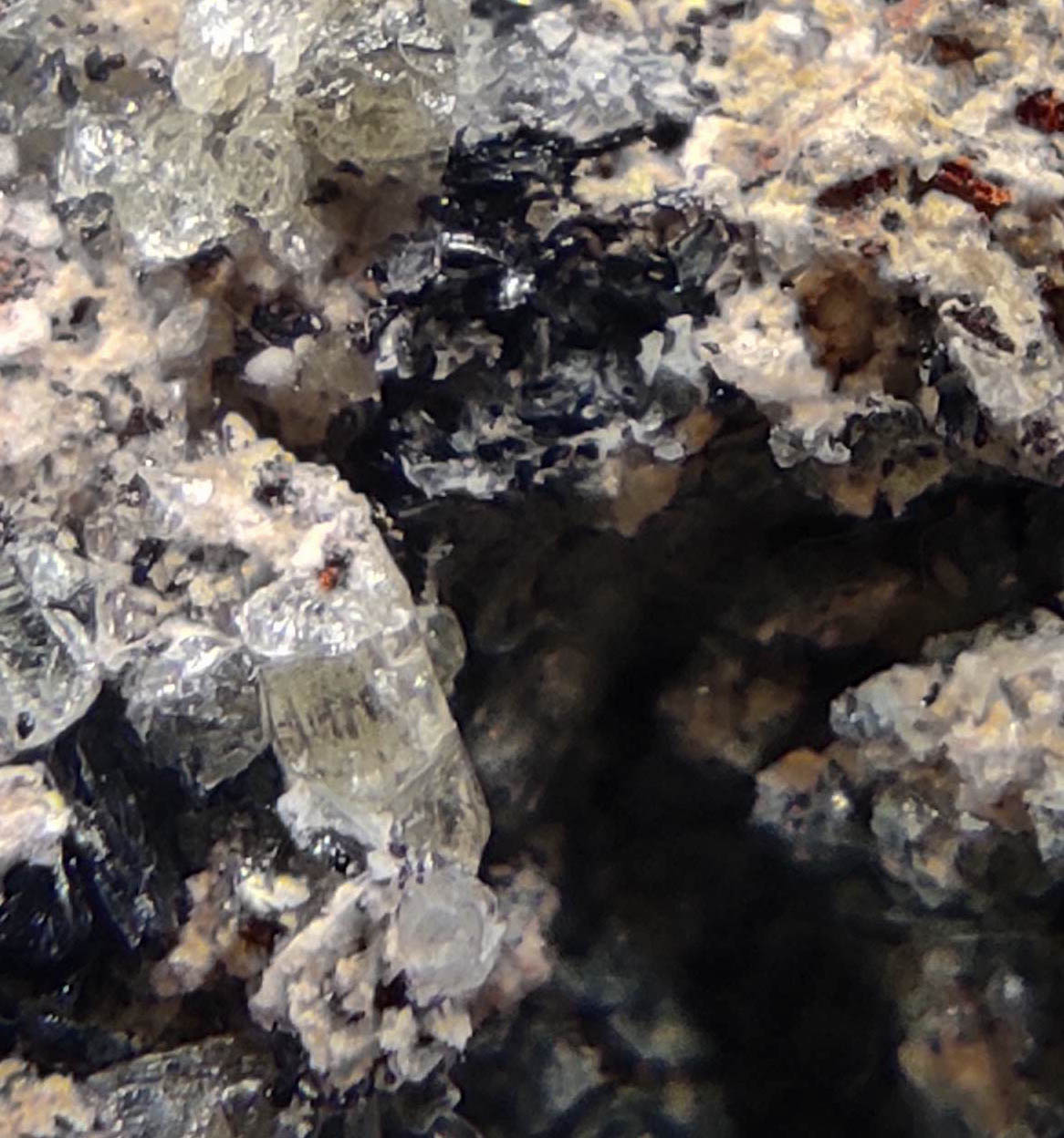 Fluorapatite Calcite & Hematite