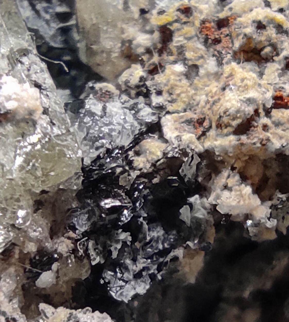 Fluorapatite Calcite & Hematite