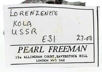 Pearl Freeman Dealer/Swap label