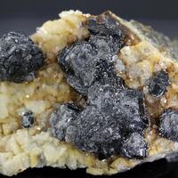 Calcite On Sphalerite & Dolomite