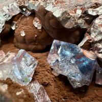 Fluorite On Hematite