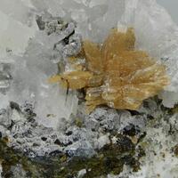Roweite Calcite Olshanskyite & Andradite