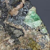 Bismuth Fluorite & Hematite