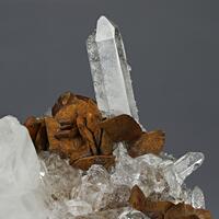 Rock Crystal & Siderite