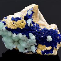 Azurite With Aragonite