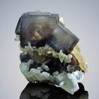 Fluorite With Calcite