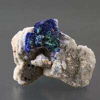 Azurite & Malachite On Baryte