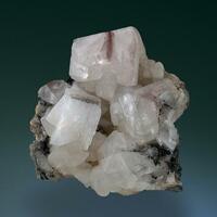 Calcite & Adularia With Hematite