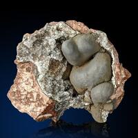 Pyrolusite & Calcite