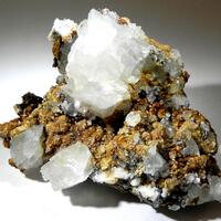 Calcite Siderite & Chalcopyrite