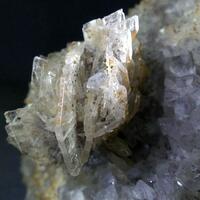 Baryte & Calcite On Quartz With Goethite