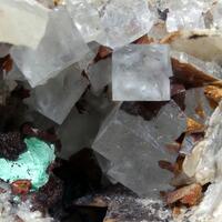 Fluorite With Malachite