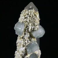 Fluorapatite On Rock Crystal