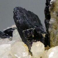Wolframite On Calcite