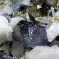 Scheelite With Galena Dolomite Quartz & Chalcopyrite