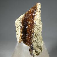 Calcite & Natrolite On Natrolite Psm Fossil Wood