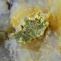 Native Gold On Quartz