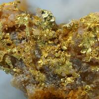 Native Gold On Quartz