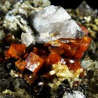 Chabazite-Ca Stilbite & Smoky Quartz