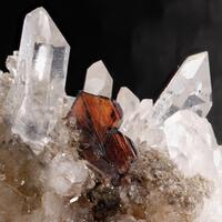 Brookite On Quartz