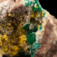 Dioptase With Mimetite