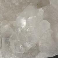 Diamond Quartz With Calcite On Marble