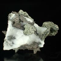 Acanthite Psm Silver & Calcite