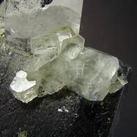 Ferberite On Quartz With Apatite