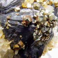 Pyrite On Sphalerite