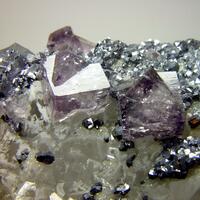 Fluorite & Galena On Quartz