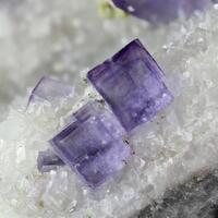 Fluorite On Quartz