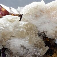 Calcite On Fluorite