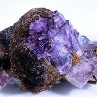 Fluorite On Siderite