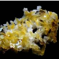 Wulfenite On Calcite