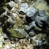 Johannsenite Axinite-(Mn) Sphalerite & Galena