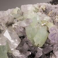 Prehnite Amethyst Calcite & Epidote