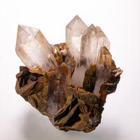 Rock Crystal & Siderite