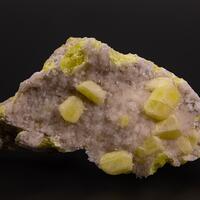 Sulphur & Calcite With Aragonite