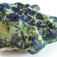 Azurite With Malachite