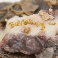 Gold In Calcite