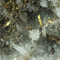 Gold With Quartz & Baryte & Cassiterite