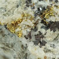 Gold With Pyrite & Sphalerite & Galena & Quartz