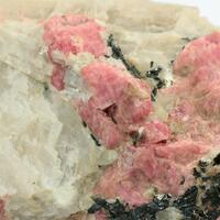 Rhodonite With Willemite & Calcite & Franklinite