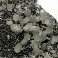 Calcite & Pyrite On Quartz