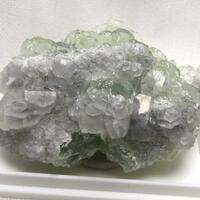 Calcite & Quartz On Fluorite