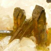 Epidote On Quartz